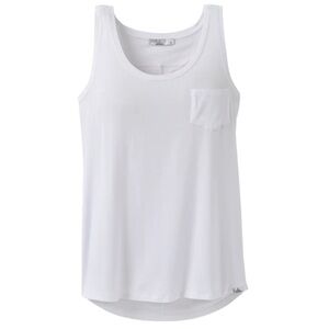 Prana Women’s Foundation Scoop Neck Tank | White | Size Small